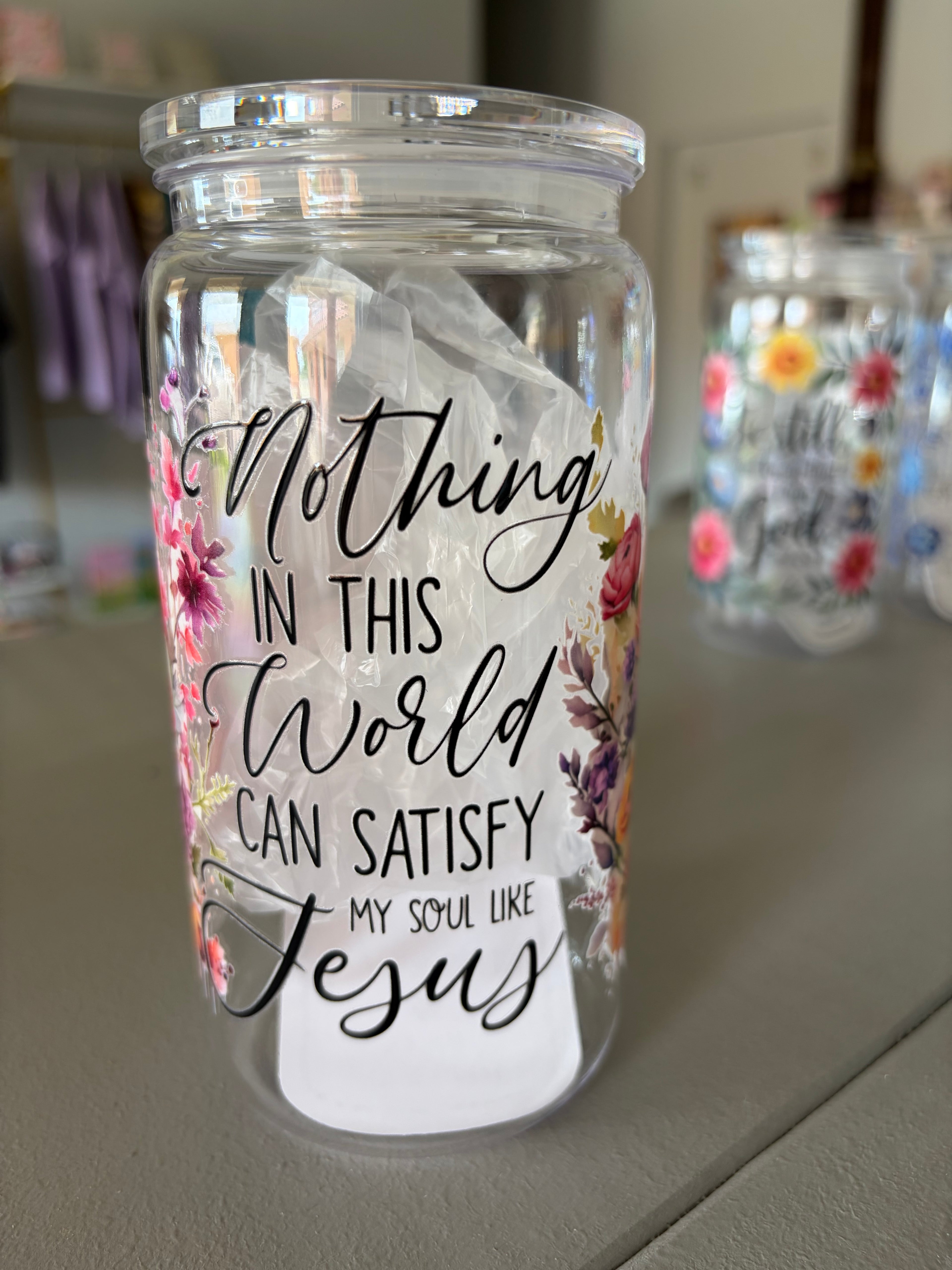 🌸✨ Nothing in This World Plastic Cup ✨🌸