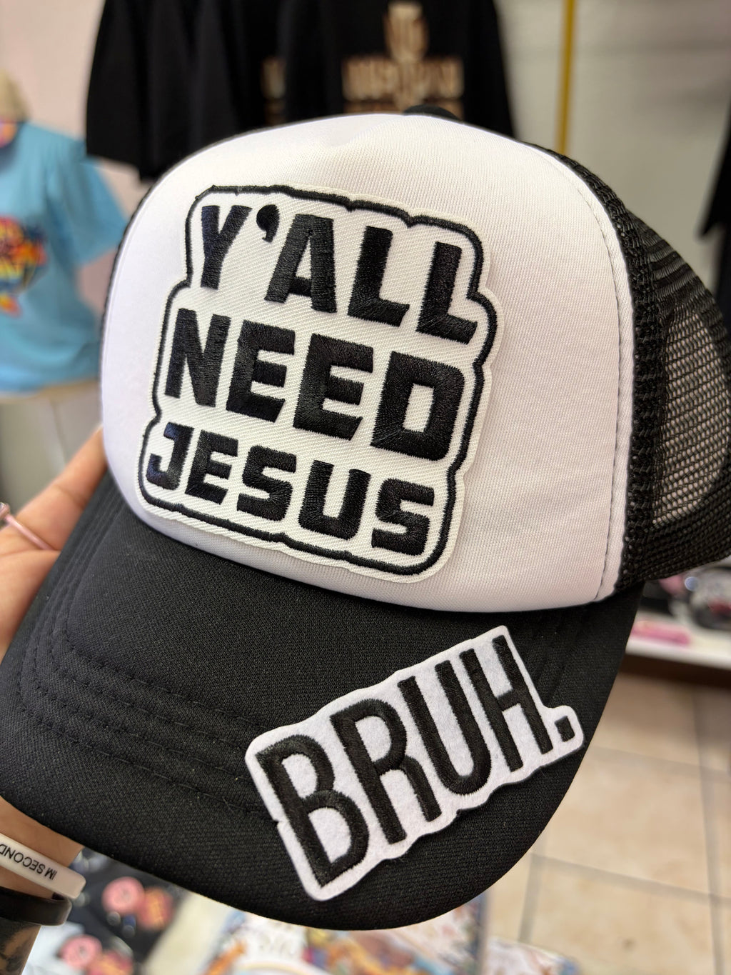 Y’all Need Jesus Trucker Hat – “BRUH!” Edition