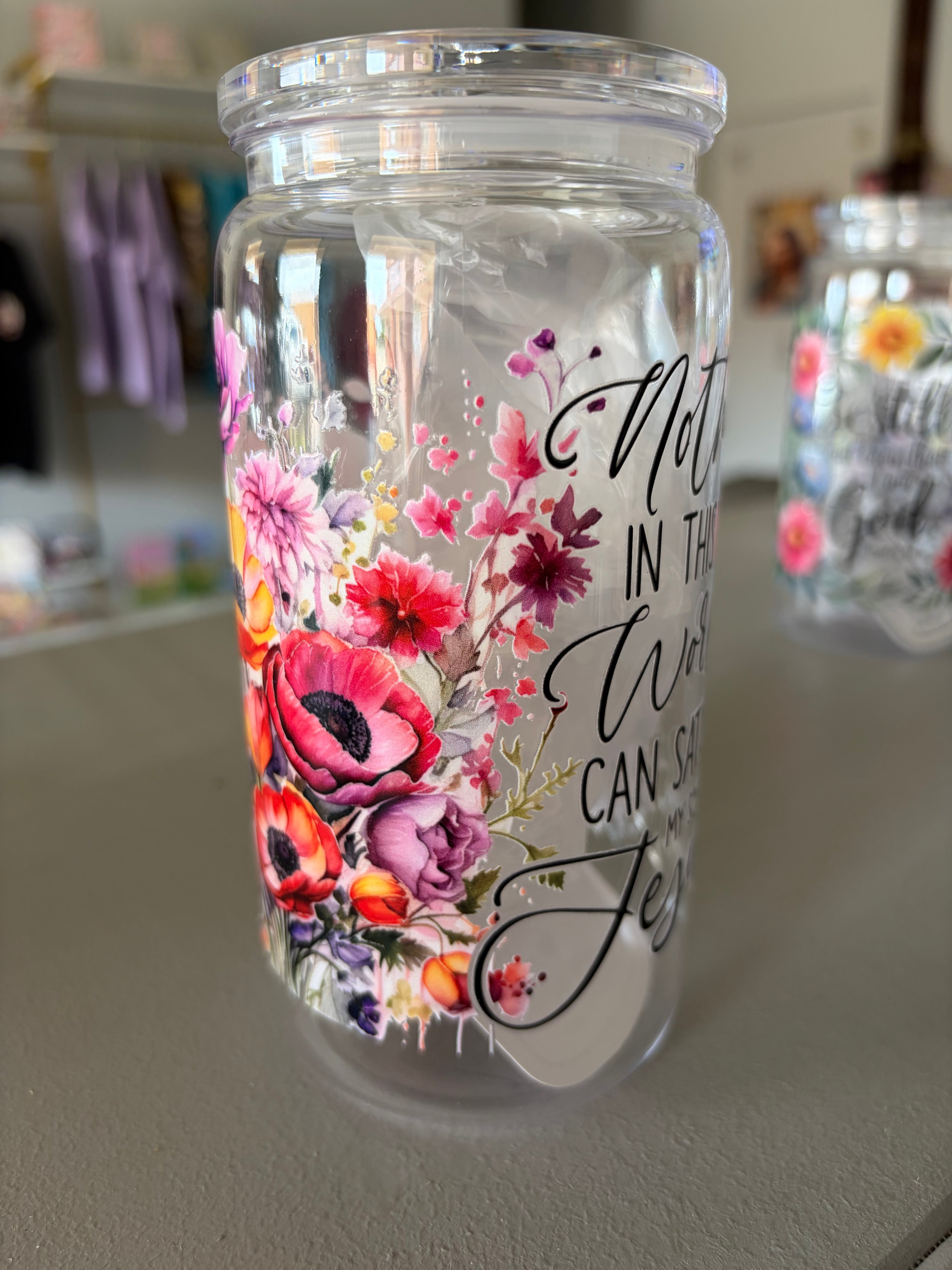 🌸✨ Nothing in This World Plastic Cup ✨🌸